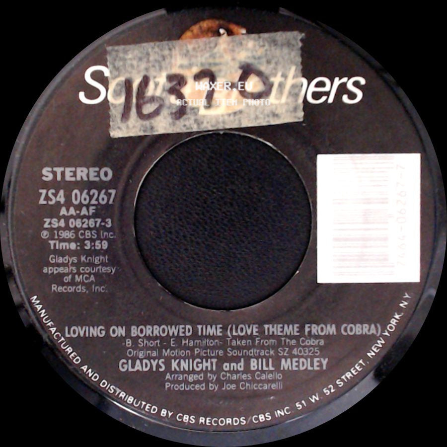 Gladys Knight And Bill Medley / Robert Tepper - Loving On Borrowed Time (Love Theme From Cobra) / Angel Of The City side A