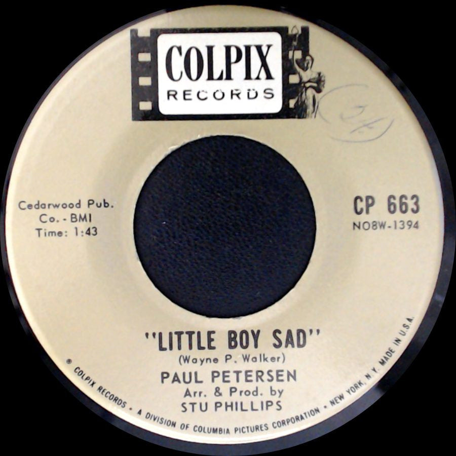 Paul Petersen - My Dad / Little Boy Sad side B