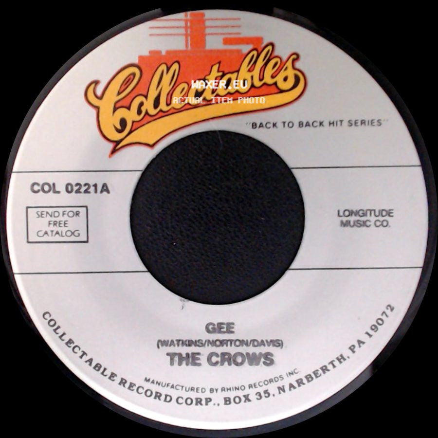 The Crows - Gee / I Love You So side A