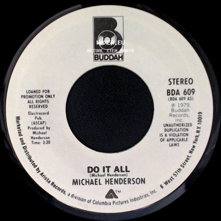 Michael Henderson - Do It All / Do It All side B