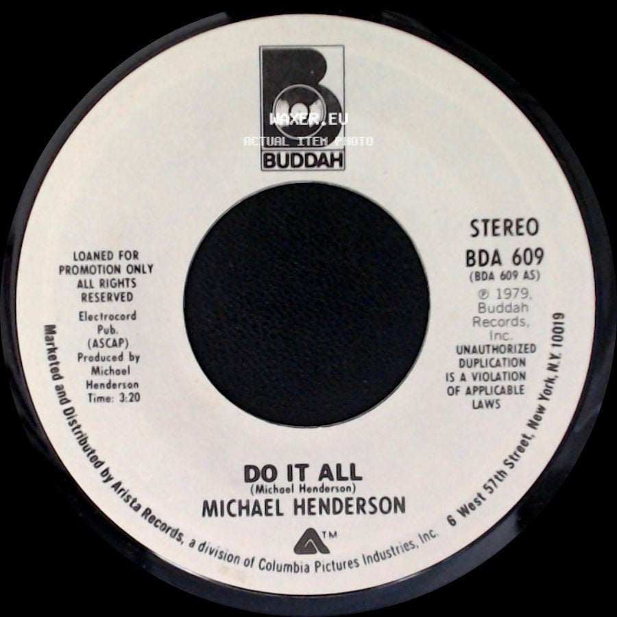 Michael Henderson - Do It All / Do It All side B