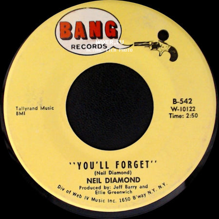 Neil Diamond - Girl, You'll Be A Woman Soon / You'll Forget side B