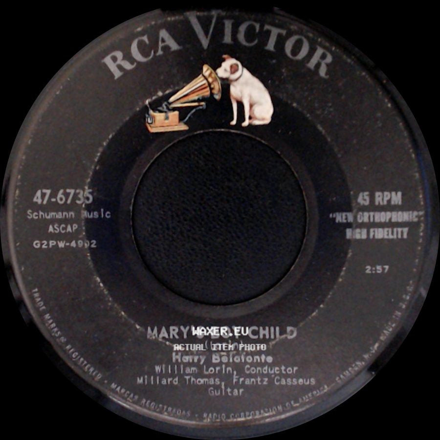 Harry Belafonte / Harry Belafonte With Orchestra And Chorus - Mary's Boy Child / Venezuela side A