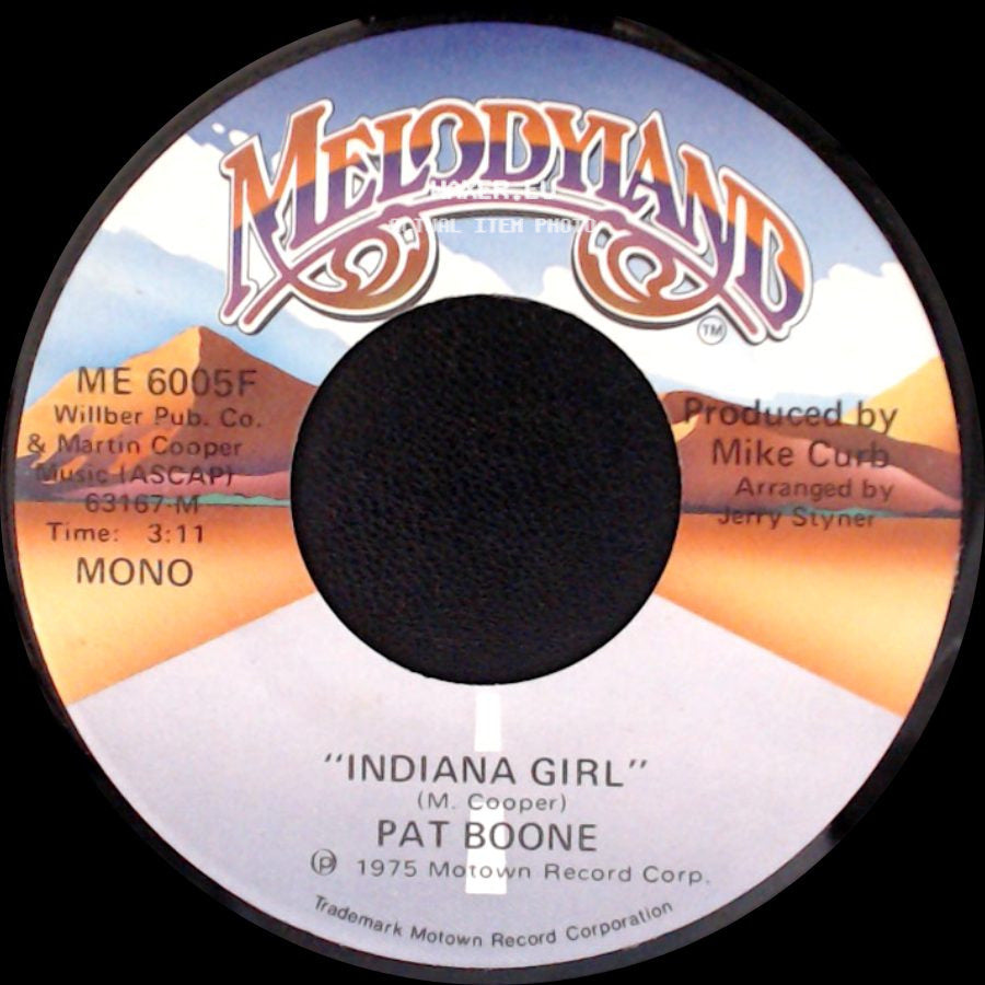 Pat Boone - Indiana Girl / Indiana Girl side B