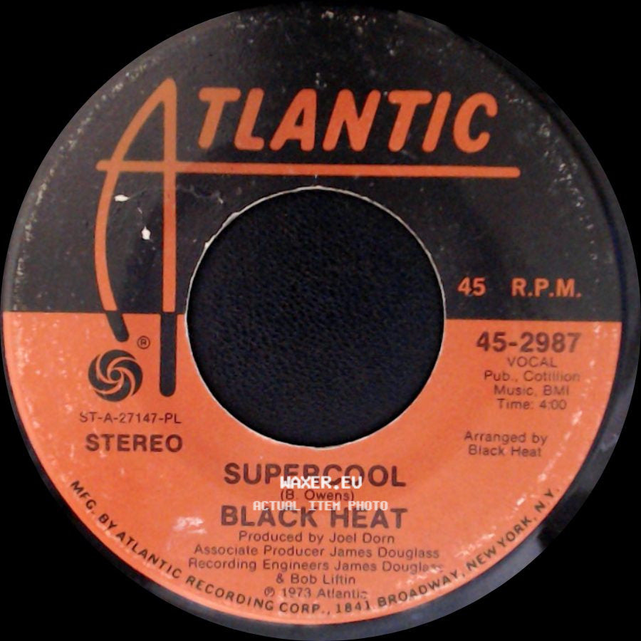 Black Heat - No Time To Burn / Supercool side B