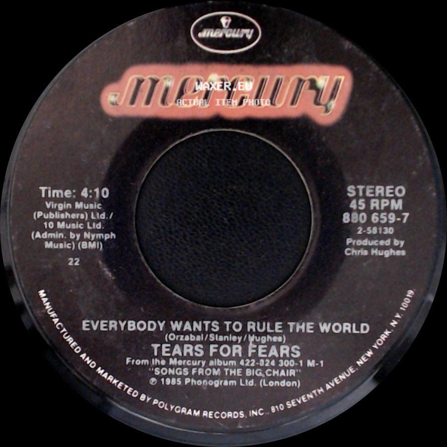 Tears For Fears - Everybody Wants To Rule The World / Pharaohs side A