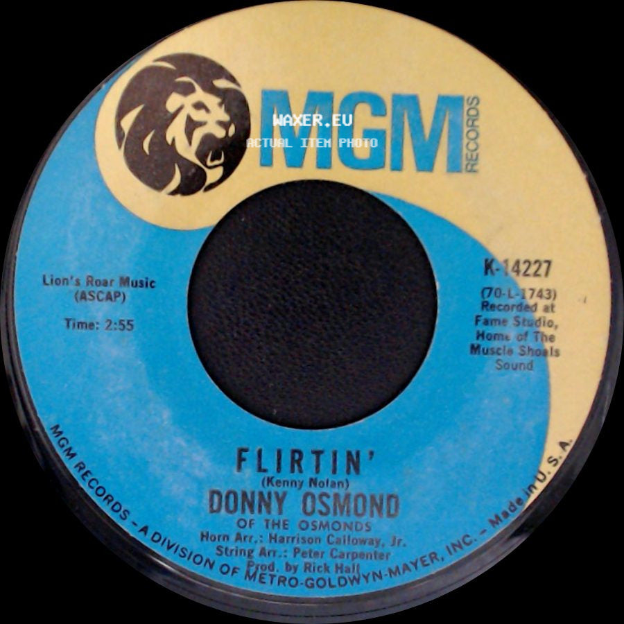 Donny Osmond - Flirtin' / Sweet And Innocent side A