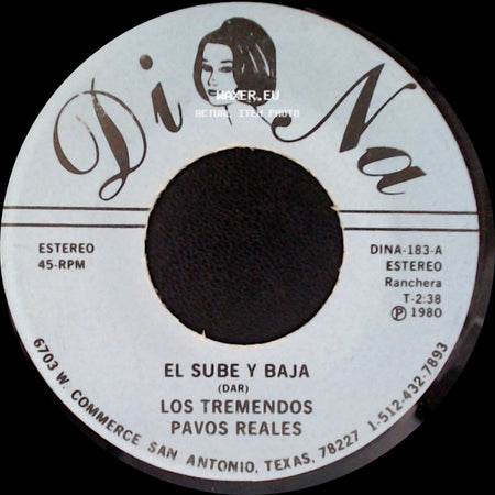 Los Tremendos Pavos Reales - El Sube Y Baja / Enamorado De Ti side A