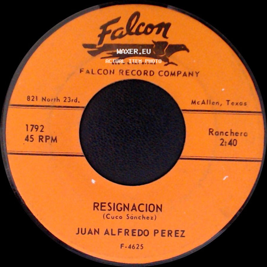 Juan Alfredo Perez - Resignacion / Con Mis Propias Manos side A