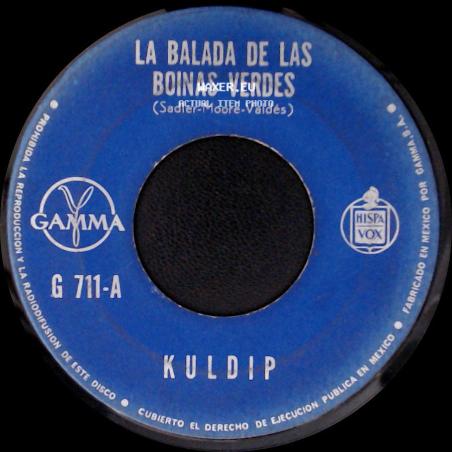 Kuldip - La Balada De Las Boinas Verdes / Ojos Españoles (Spanish Eyes) side A