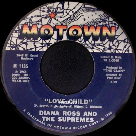 Diana Ross And The Supremes - Love Child / "Will This Be The Day" side A