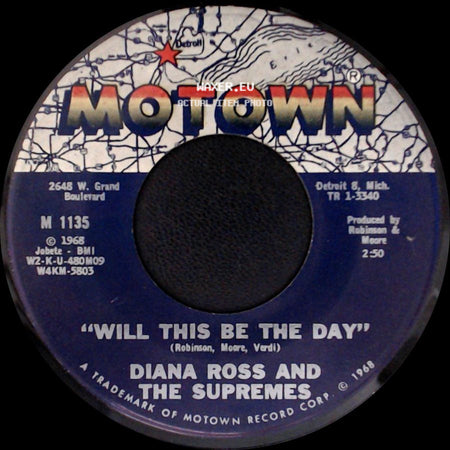 Diana Ross And The Supremes - Love Child / "Will This Be The Day" side B