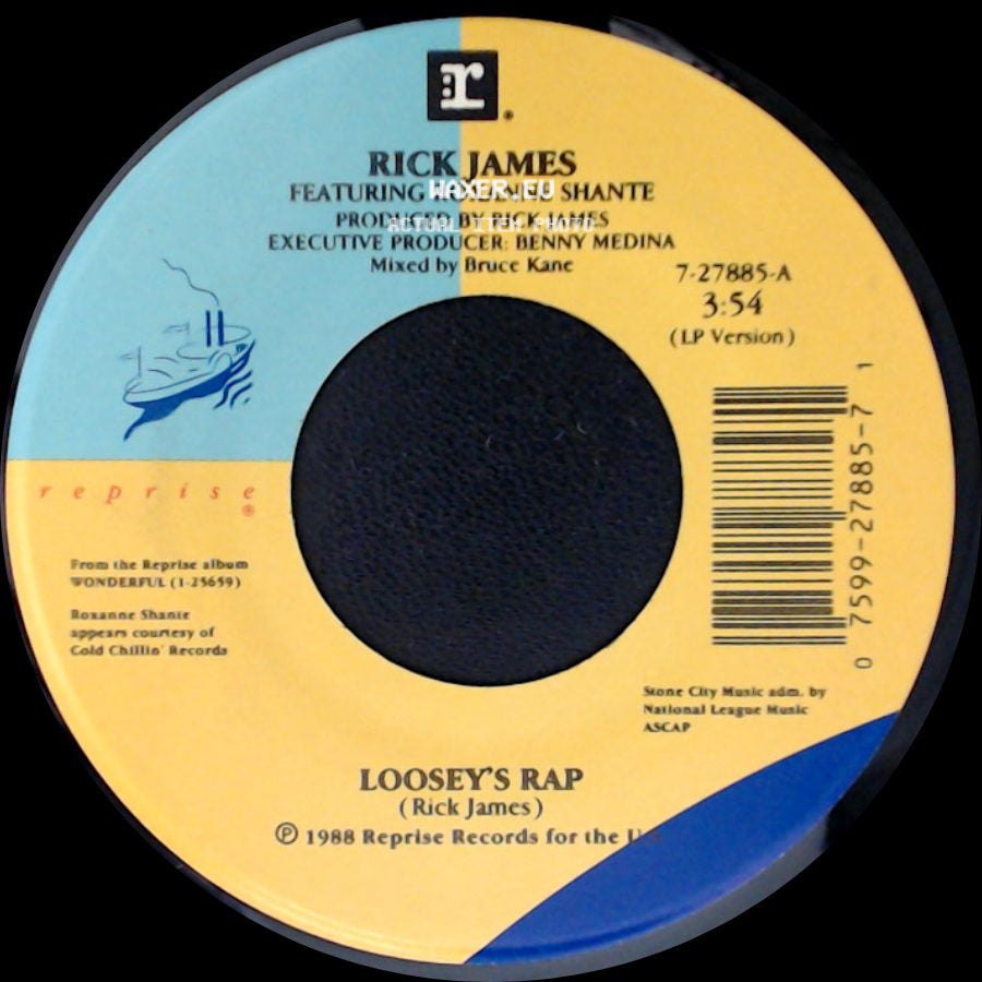 Rick James / Rick James Featuring Roxanne Shante - Loosey's Rap / Loosey's Rap side B