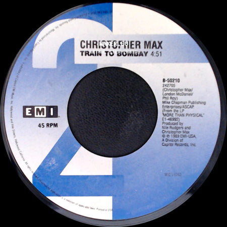 Christopher Max - I Burn For You / Train To Bombay side B