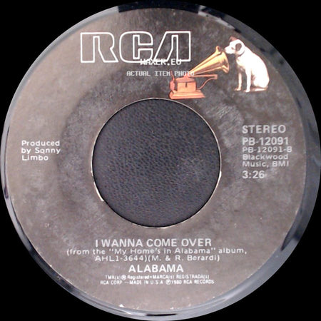 Alabama - I Wanna Come Over / Why Lady Why side A