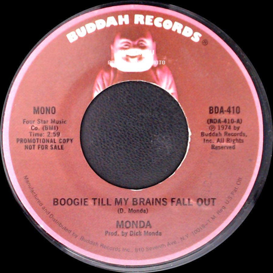Monda - Boogie Till My Brains Fall Out / Boogie Till My Brains Fall Out side A
