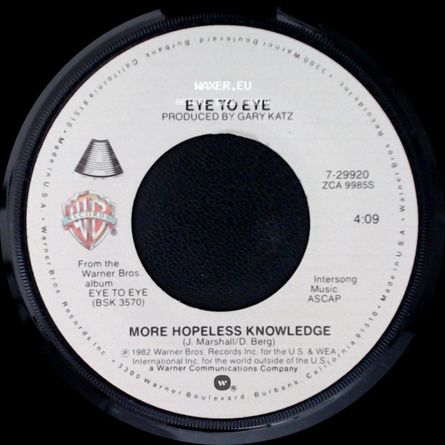 More Hopeless Knowledge - Hunger Pains / Eye To Eye side B