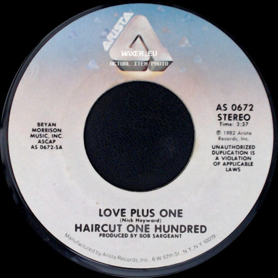 Haircut One Hundred - Favourite Shirts (Boy Meets Girl) / Love Plus One side B
