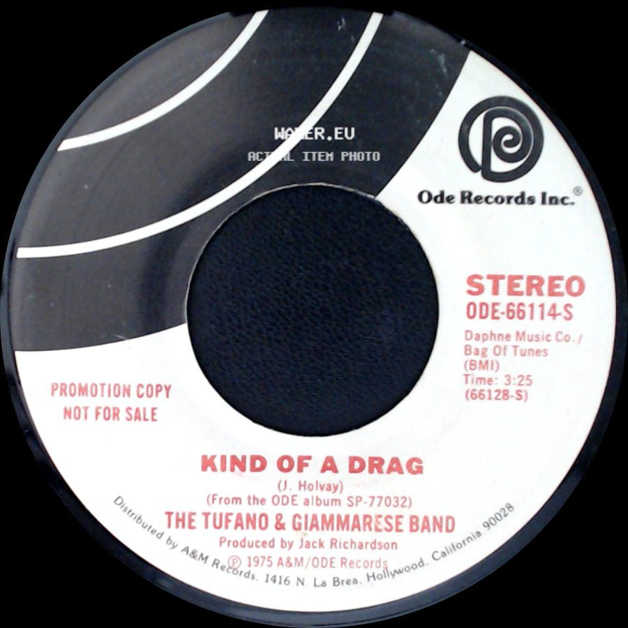 The Tufano & Giammarese Band - Kind Of A Drag / Kind Of A Drag side A