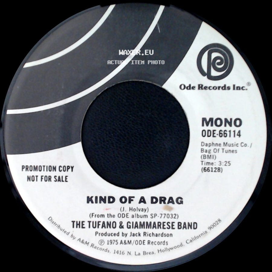 The Tufano & Giammarese Band - Kind Of A Drag / Kind Of A Drag side B