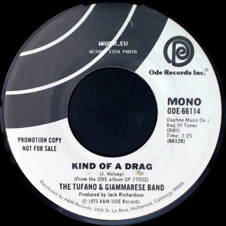 The Tufano & Giammarese Band - Kind Of A Drag / Kind Of A Drag side B