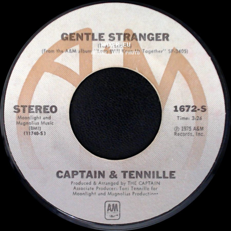 Captain & Tennille - Gentle Stranger / Love Will Keep Us Together side A