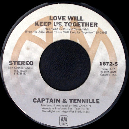 Captain & Tennille - Gentle Stranger / Love Will Keep Us Together side B