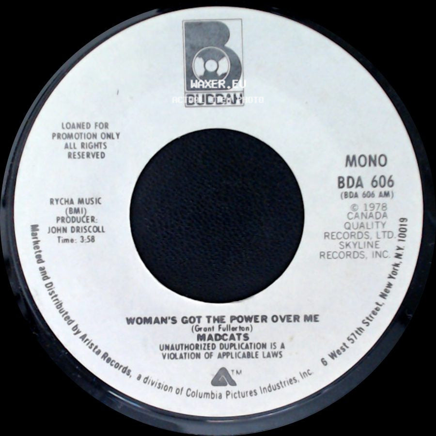 Madcats - Woman's Got The Power Over Me / Woman's Got The Power Over Me side A