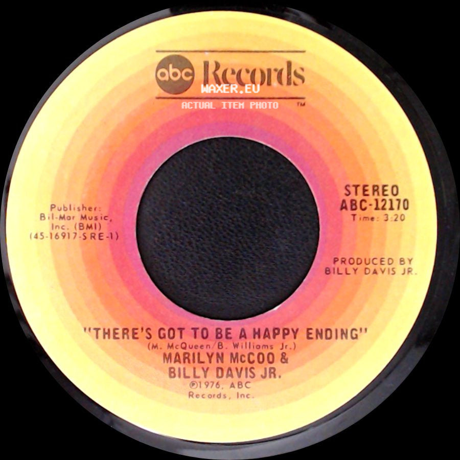 Marilyn Mccoo & Billy Davis Jr. - There's Got To Be A Happy Ending / I Hope We Get To Love In Time side A