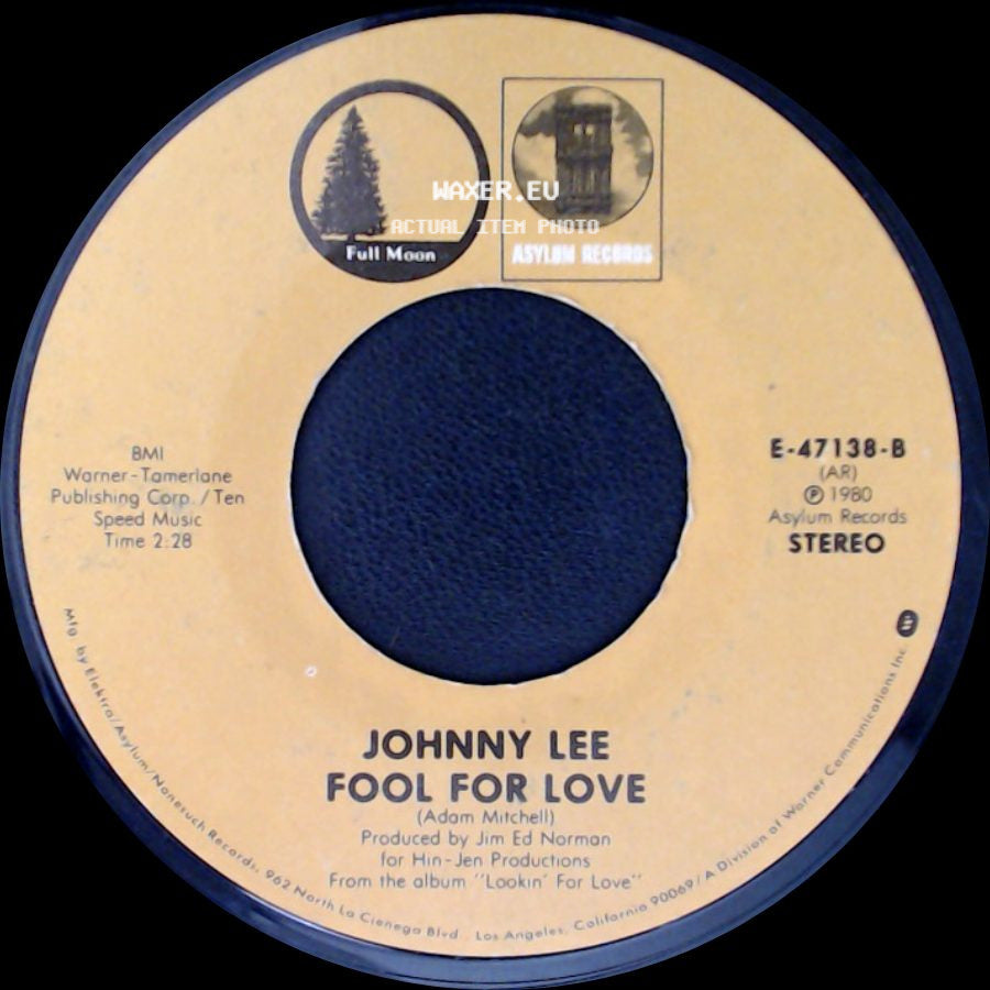 Johnny Lee - Fool For Love / Prisoner Of Hope side A