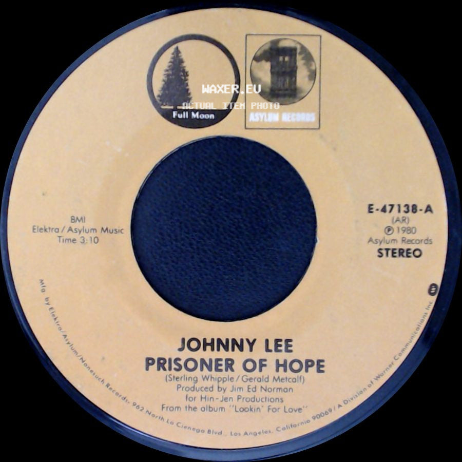 Johnny Lee - Fool For Love / Prisoner Of Hope side B