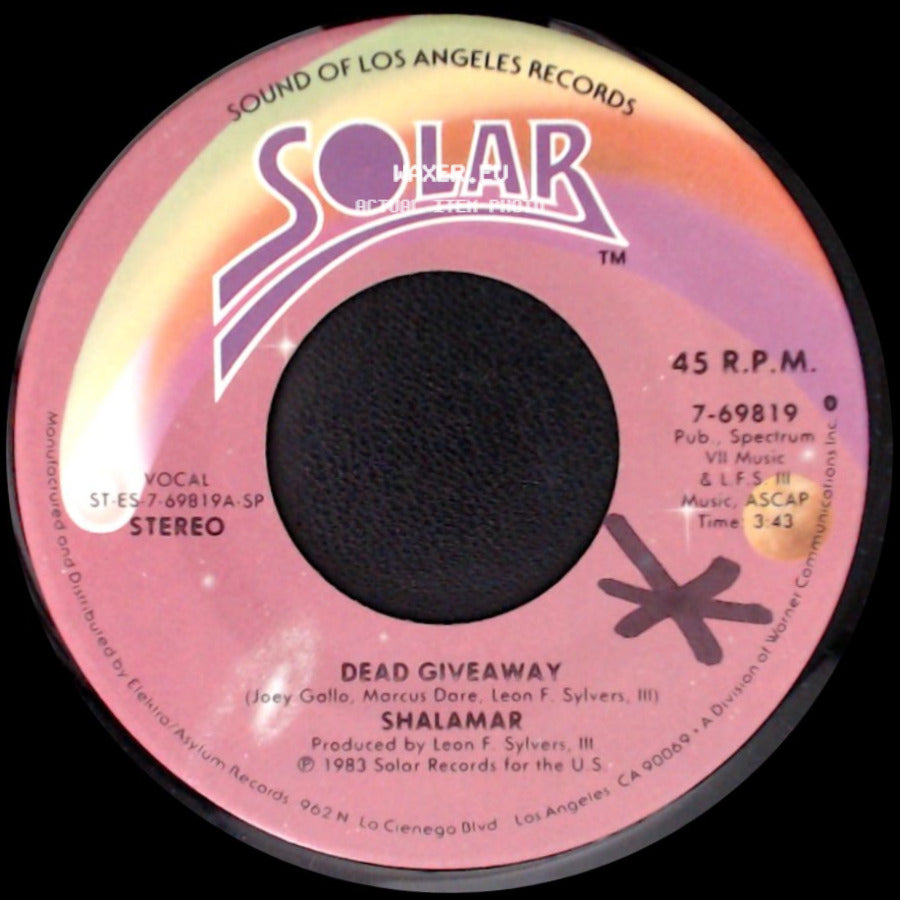 Shalamar - I Don't Wanna Be The Last To Know / Dead Giveaway side B