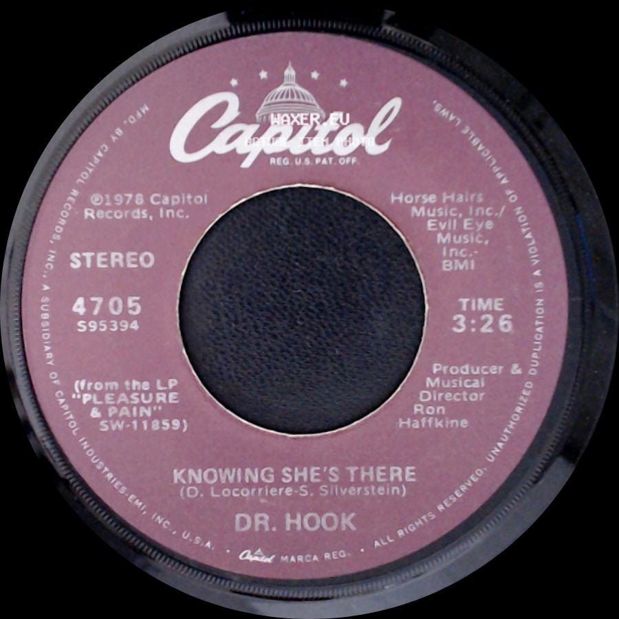 Dr. Hook - Knowing She's There / When You're In Love With A Beautiful Woman side A