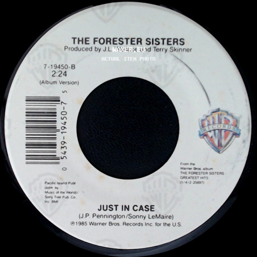 The Forester Sisters - Men / Just In Case side B