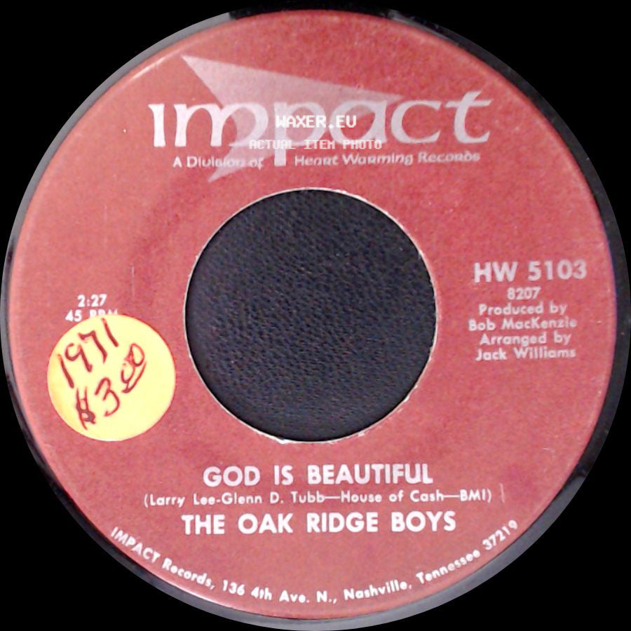 The Oak Ridge Boys - God Is Beautiful / Jesus Christ, What A Man side A