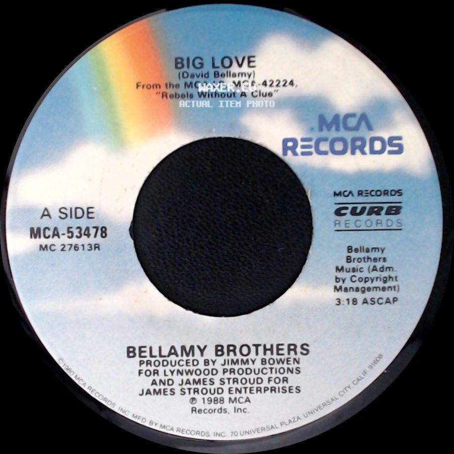Bellamy Brothers - Big Love / The Courthouse side A