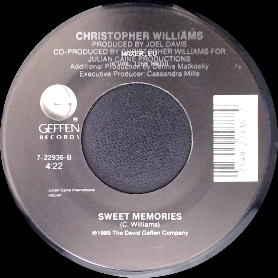 Christopher Williams - Talk To Myself / Sweet Memories side B