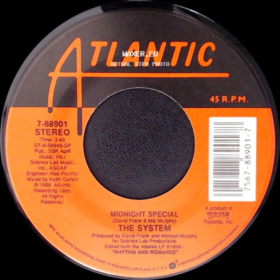 The System - Why You Wanna Hurt Me? / Midnight Special side B