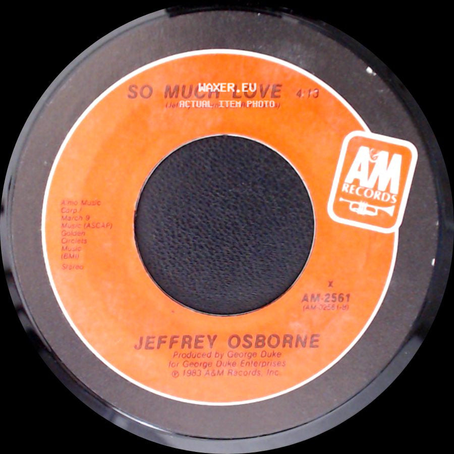 Jeffrey Osborne - So Much Love / Don't You Get So Mad side A