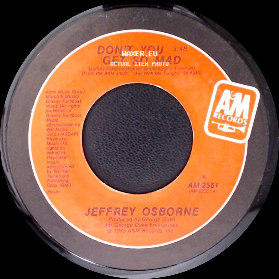 Jeffrey Osborne - So Much Love / Don't You Get So Mad side B