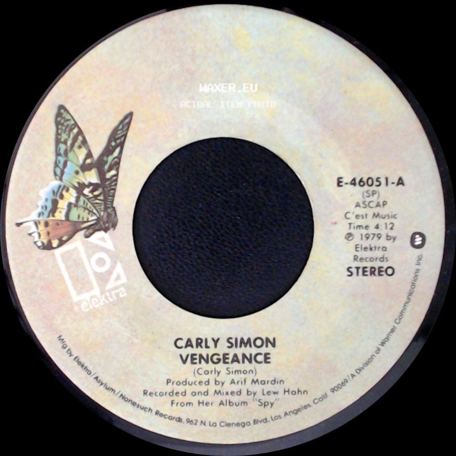 Carly Simon - Vengeance / Love You By Heart side A
