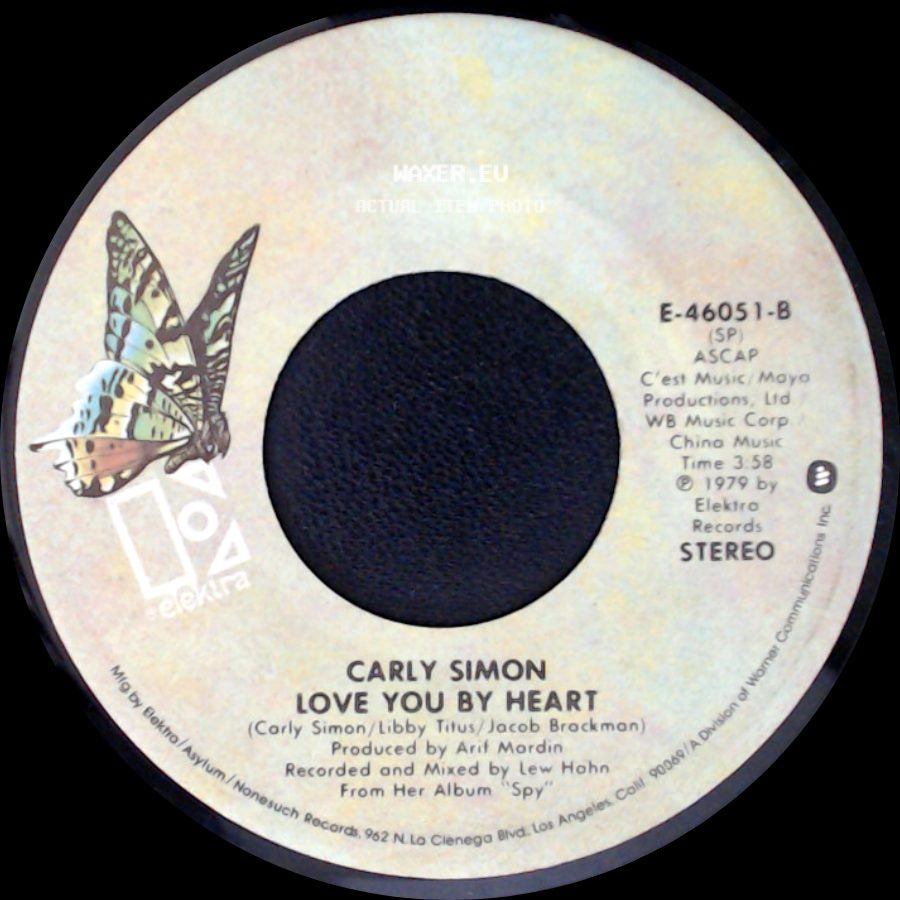 Carly Simon - Vengeance / Love You By Heart side B