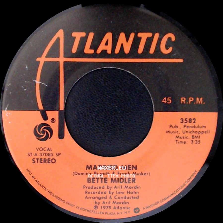 Bette Midler - Married Men / Bang, You're Dead side A