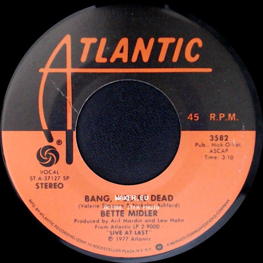 Bette Midler - Married Men / Bang, You're Dead side B