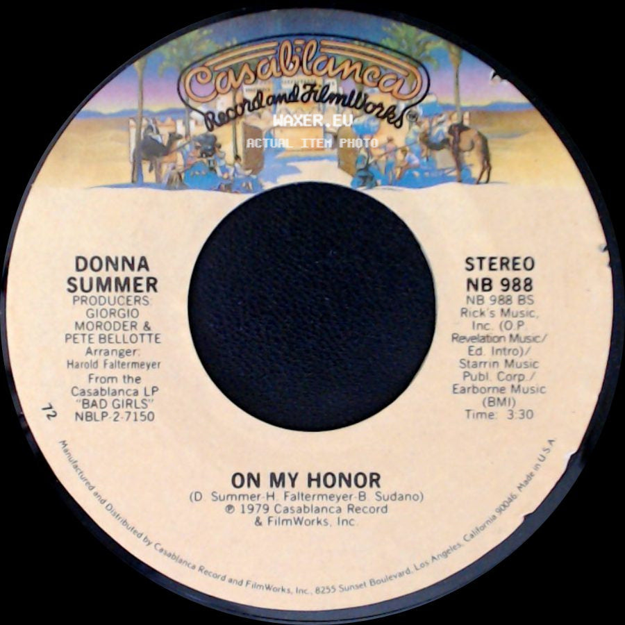 Donna Summer - On My Honor / Bad Girls side A