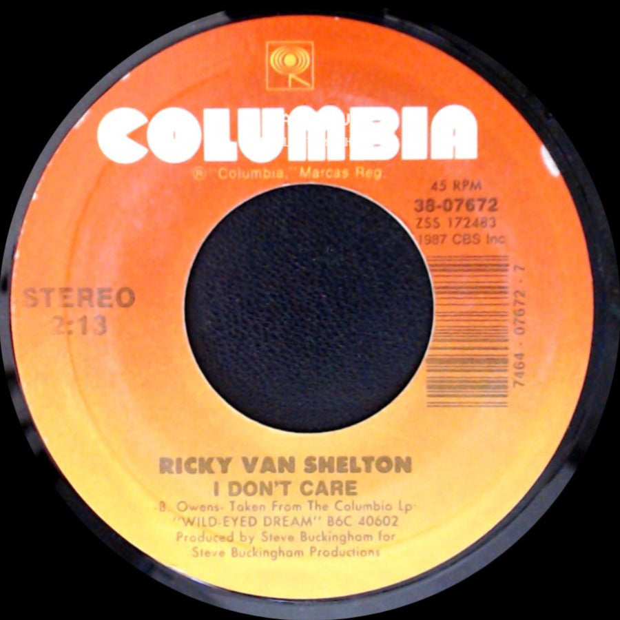 Ricky Van Shelton - Life Turned Her That Way / I Don't Care side B