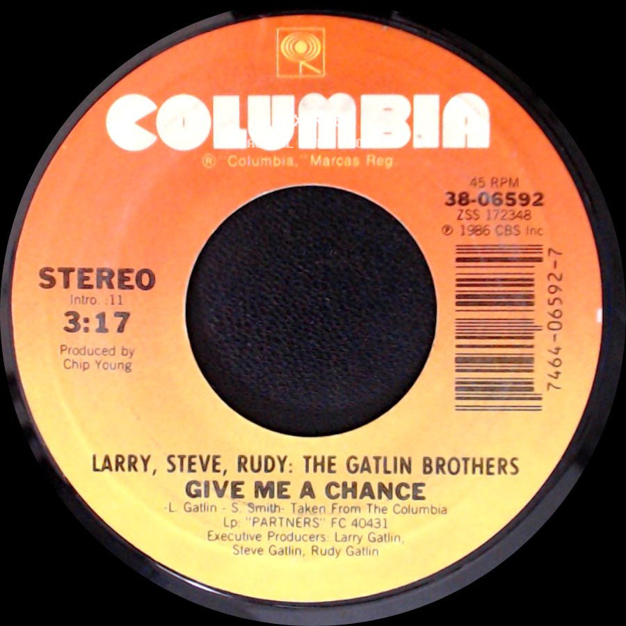 Larry, Steve, Rudy: The Gatlin Brothers - Talkin' To The Moon / Give Me A Chance side B