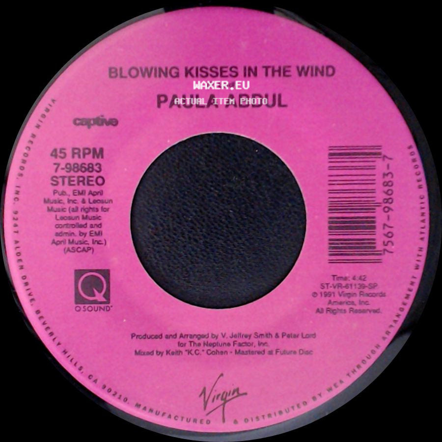 Paula Abdul - Blowing Kisses In The Wind / Spellbound side A