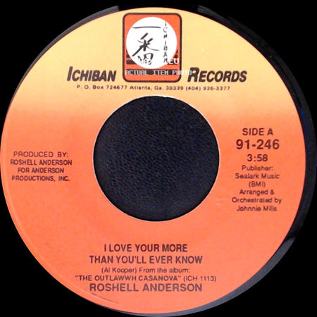 Roshell Anderson - I Love Your More Than You'll Ever Know / Eye For An Eye side A