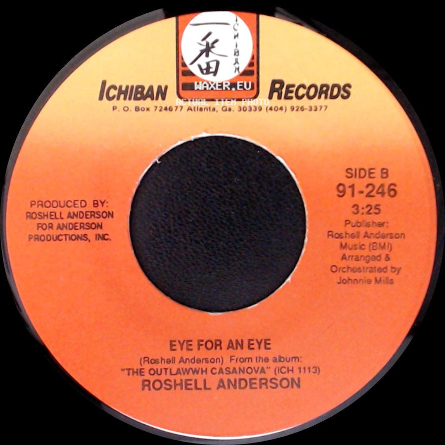 Roshell Anderson - I Love Your More Than You'll Ever Know / Eye For An Eye side B
